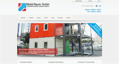 Desktop Screenshot of mobilraumvermietung.de