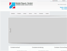 Tablet Screenshot of mobilraumvermietung.de